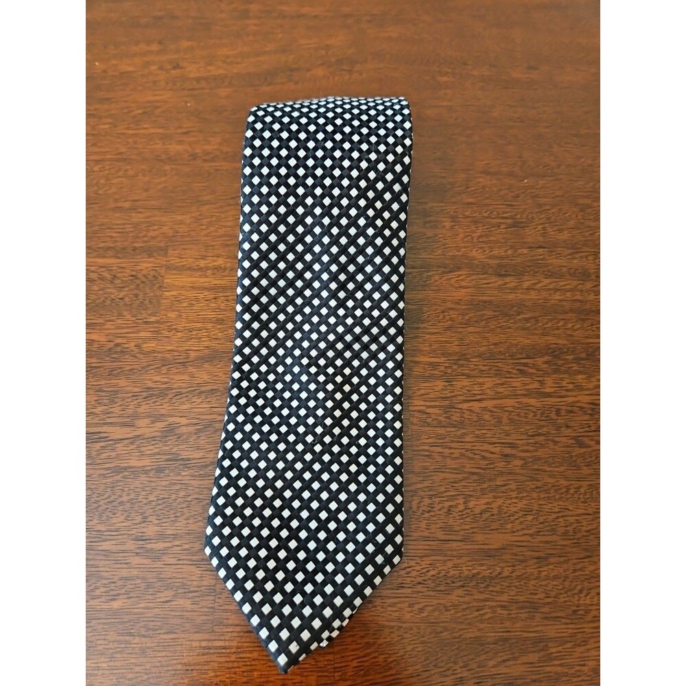 Vintage 1960s Oleg Cassini Neck Tie Walter Pye's Burma Checkered‎ Rare Collector
